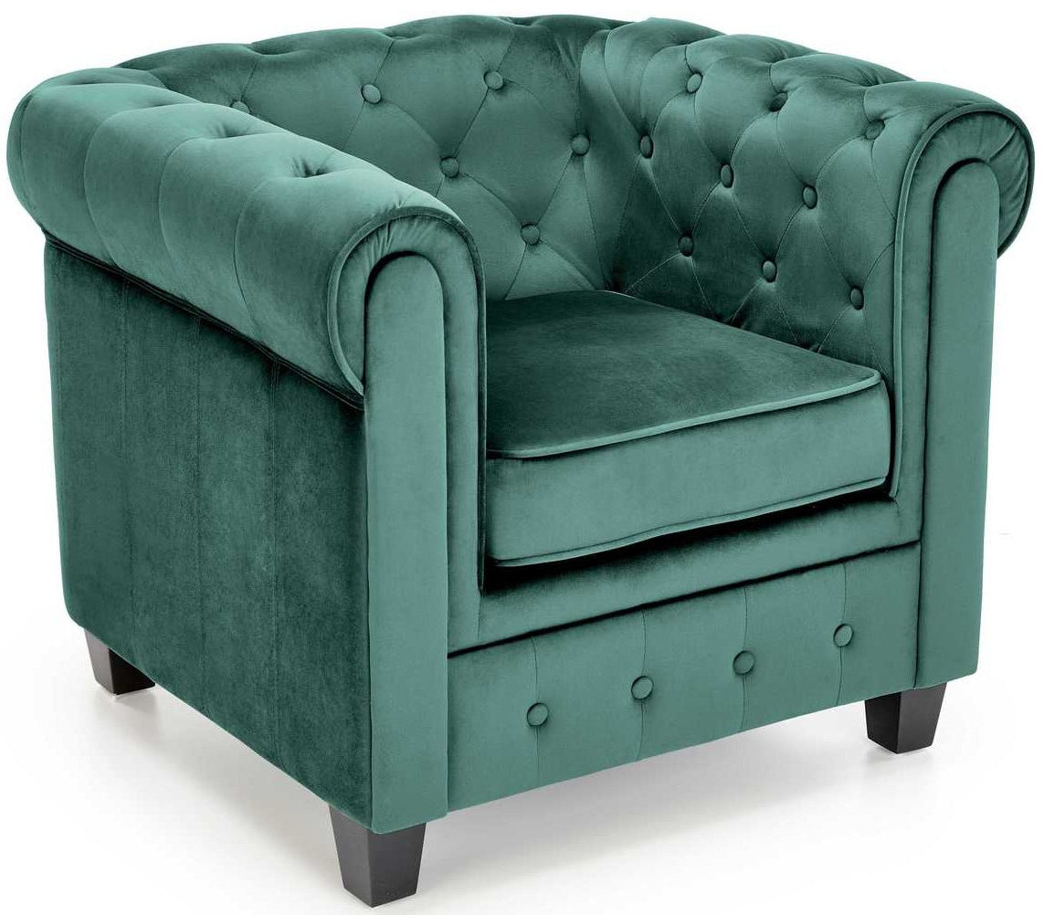 Lounge Chair Eriksen | size: Width: 62cm, Height: 73cm, Depth: 75cm | color: Green | image: 0 | variant: 1004642