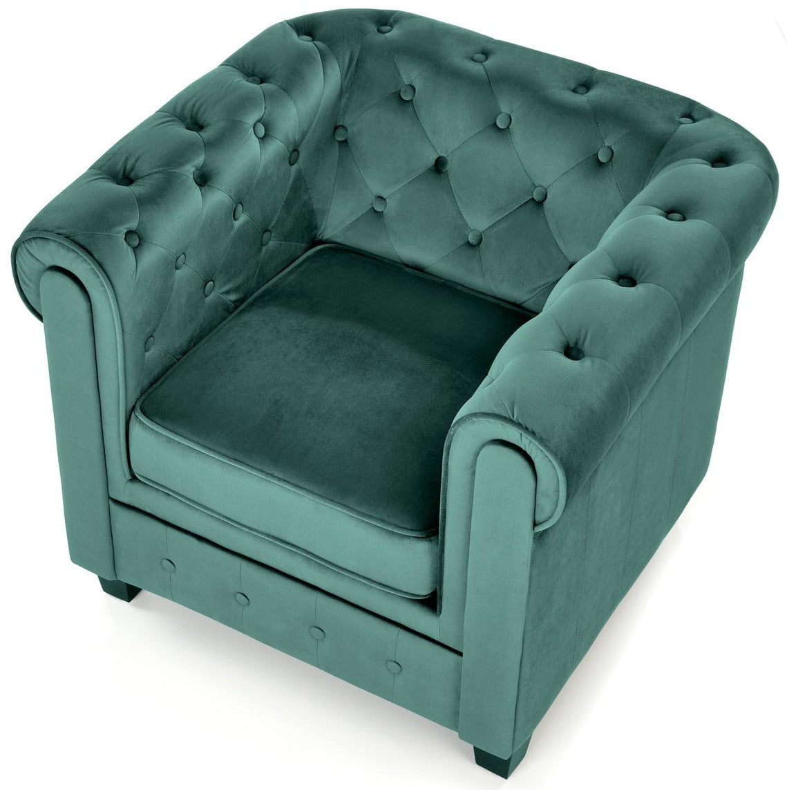 Lounge Chair Eriksen | size: Width: 62cm, Height: 73cm, Depth: 75cm | color: Green | image: 5 | variant: 1004642