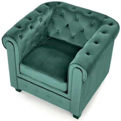 Lounge Chair Eriksen | size: Width: 62cm, Height: 73cm, Depth: 75cm | color: Green | image: 5 | variant: 1004642