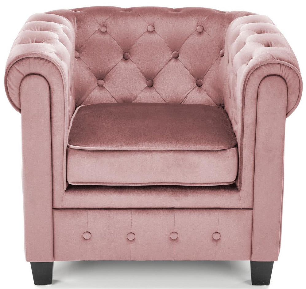 Lounge Chair Eriksen | size: Width: 62cm, Height: 73cm, Depth: 75cm | color: Pink | image: 4 | variant: 1004644