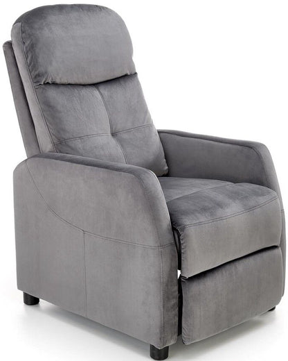 Lounge Chair Felipe 2 | size: Width: 64cm, Height: 103cm, Depth: 84cm | color: Gray | image: 1 | variant: 1004646