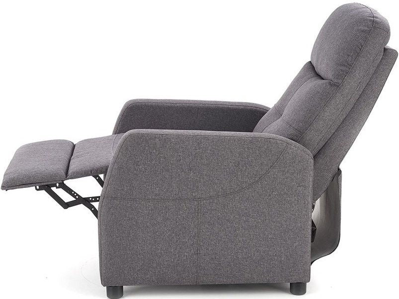 Lounge Chair Felipe | size: Width: 64cm, Height: 103cm, Depth: 84cm | color: Gray | image: 2 | variant: 1004655