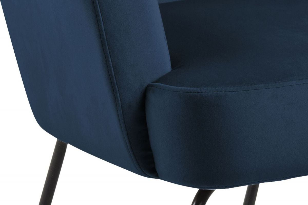 Lounge Chair Framlingham | size: Width: 75cm, Height: 83cm, Depth: 75cm | color: Blue | image: 3 | variant: 1001043