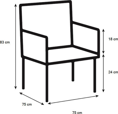 Lounge Chair Framlingham | size: Width: 75cm, Height: 83cm, Depth: 75cm | color: Blue | image: 5 | variant: 1001043