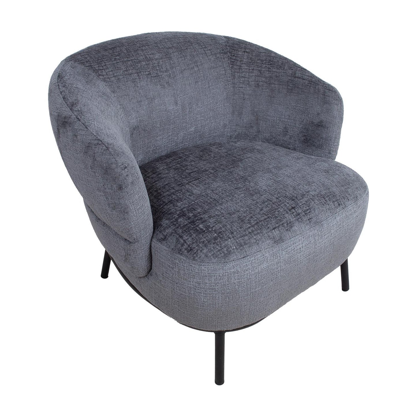 Lounge Chair Gemala | size: Width: 84cm, Height: 75cm, Depth: 84cm | color: Gray | image: 4 | variant: 1004817