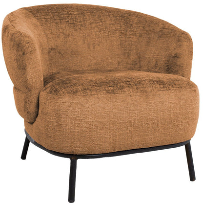 Lounge Chair Gemala | size: Width: 84cm, Height: 75cm, Depth: 84cm | color: Orange | image: 0 | variant: 1004816