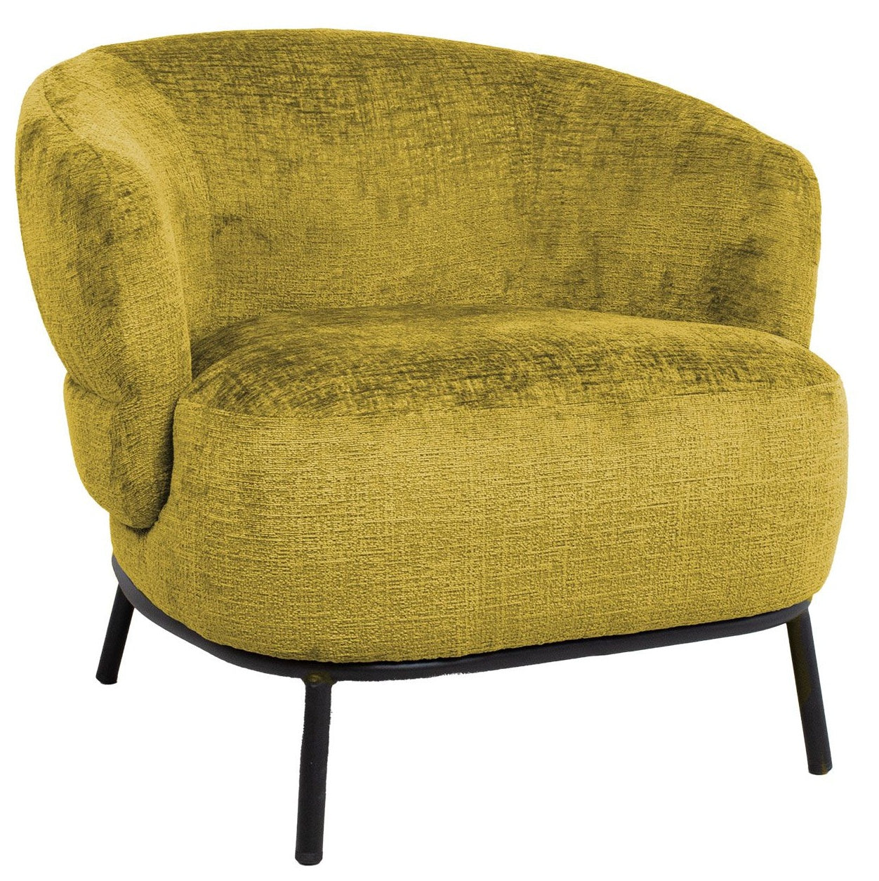 Lounge Chair Gemala | size: Width: 84cm, Height: 75cm, Depth: 84cm | color: Yellow | image: 0 | variant: 1004815