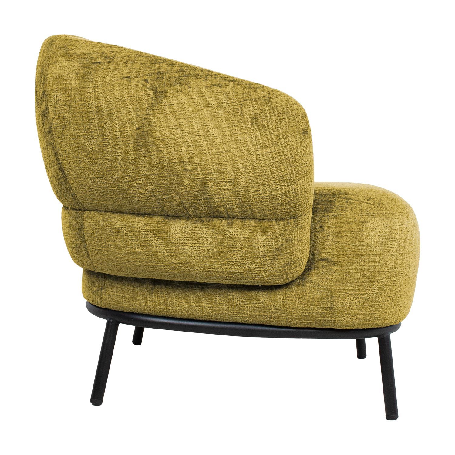 Lounge Chair Gemala | size: Width: 84cm, Height: 75cm, Depth: 84cm | color: Yellow | image: 2 | variant: 1004815
