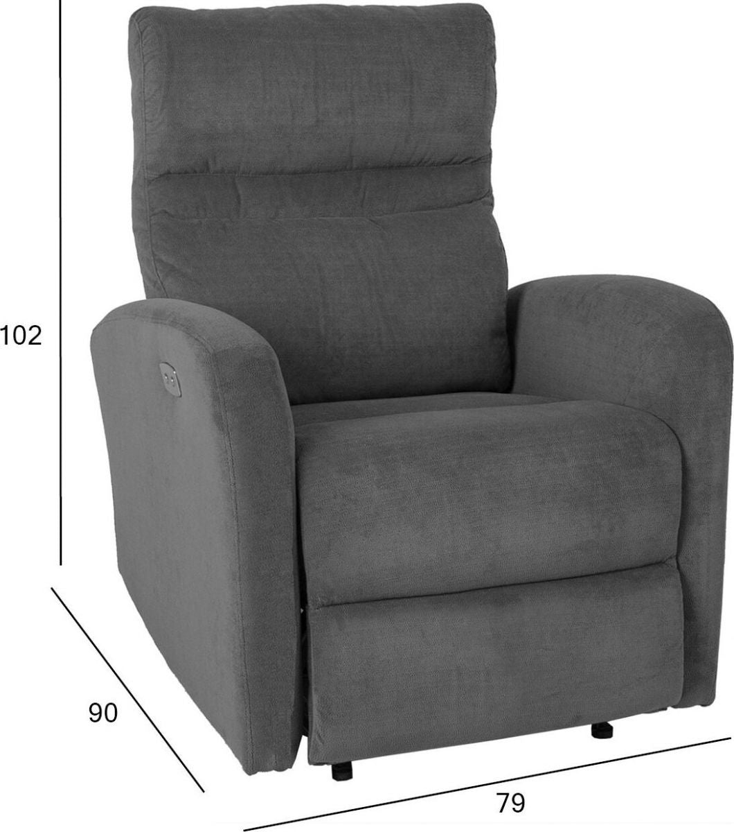 Lounge Chair Henley | size: Width: 79cm, Height: 102cm, Depth: 90cm | color: Gray | image: 4 | variant: 1001082
