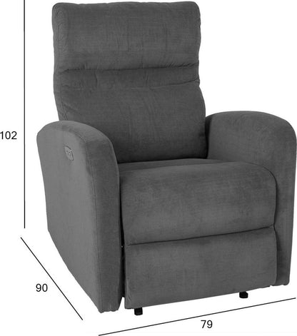 Lounge Chair Henley | size: Width: 79cm, Height: 102cm, Depth: 90cm | color: Gray | image: 4 | variant: 1001082