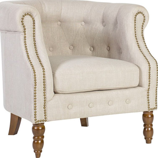 Lounge Chair Holmes 1 | size: Width: 83cm, Height: 78cm, Depth: 75cm | color: Beige | image: 1 | variant: 1011398