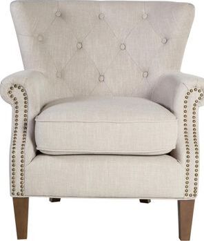 Lounge Chair Holmes | size: Width: 80cm, Height: 86cm, Depth: 78cm | color: Beige | image: 2 | variant: 1011396