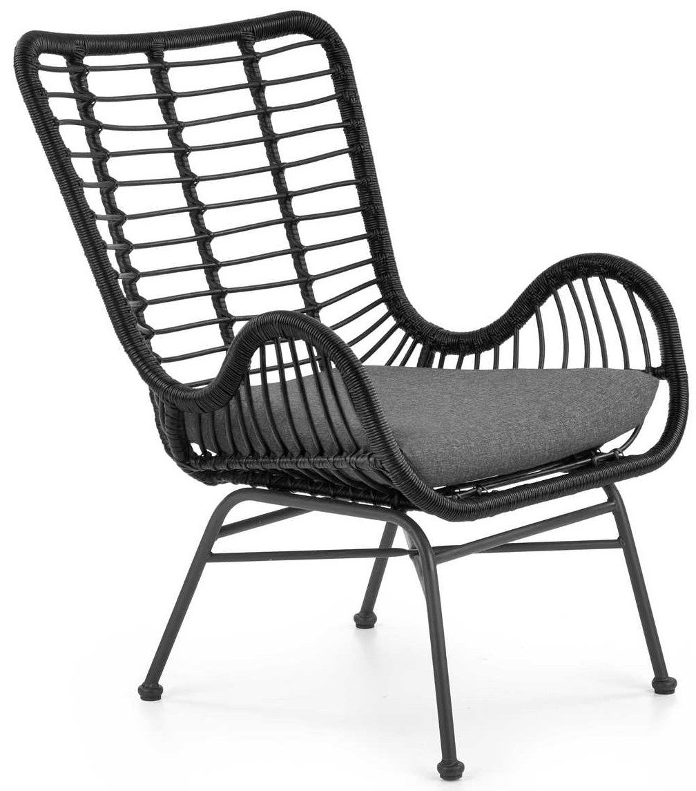 Lounge Chair Ikaro 2 | size: Width: 71cm, Height: 94cm, Depth: 70cm | color: Black | image: 1 | variant: 1016822