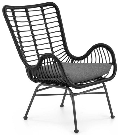 Lounge Chair Ikaro 2 | size: Width: 71cm, Height: 94cm, Depth: 70cm | color: Black | image: 1 | variant: 1016822