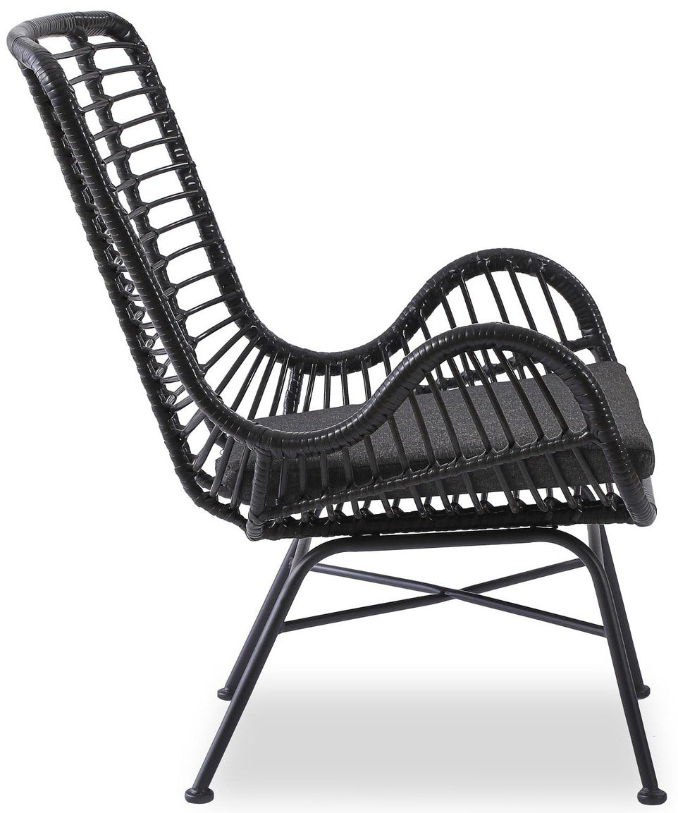 Lounge Chair Ikaro 2 | size: Width: 71cm, Height: 94cm, Depth: 70cm | color: Black | image: 2 | variant: 1016822