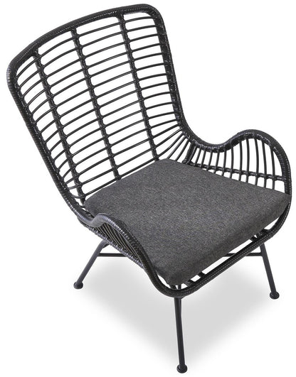 Lounge Chair Ikaro 2 | size: Width: 71cm, Height: 94cm, Depth: 70cm | color: Black | image: 3 | variant: 1016822