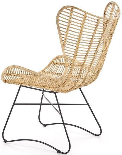 Lounge Chair Indiana | size: Width: 69cm, Height: 103cm, Depth: 70cm | color: Beige | image: 3 | variant: 1011390