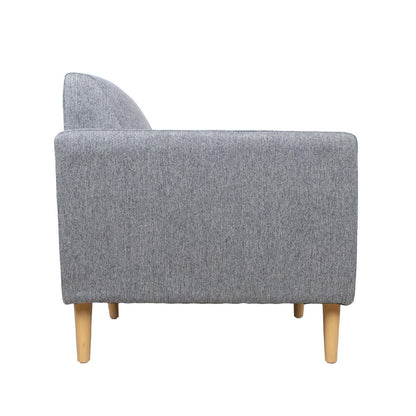 Lounge Chair Kaili | size: Width: 83cm, Height: 84cm, Depth: 84cm | color: Gray | image: 2 | variant: 1004853