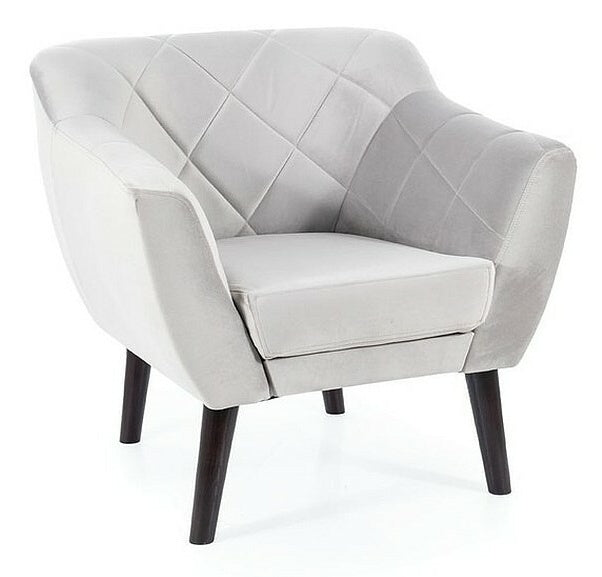 Lounge Chair Karo 1 | size: Width: 78cm, Height: 76cm, Depth: 75cm | color: Black/Grey | image: 0 | variant: 1005005