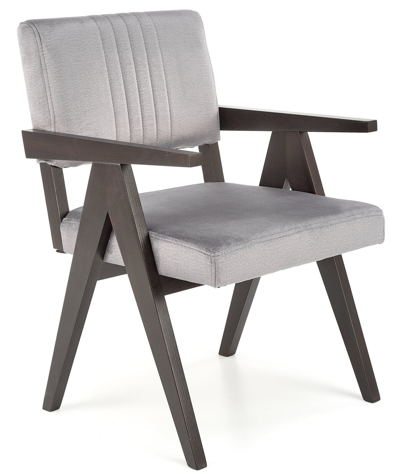 Lounge Chair Latina | size: Width: 58cm, Height: 84cm, Depth: 61cm | color: Black/Grey | image: 1 | variant: 1002793