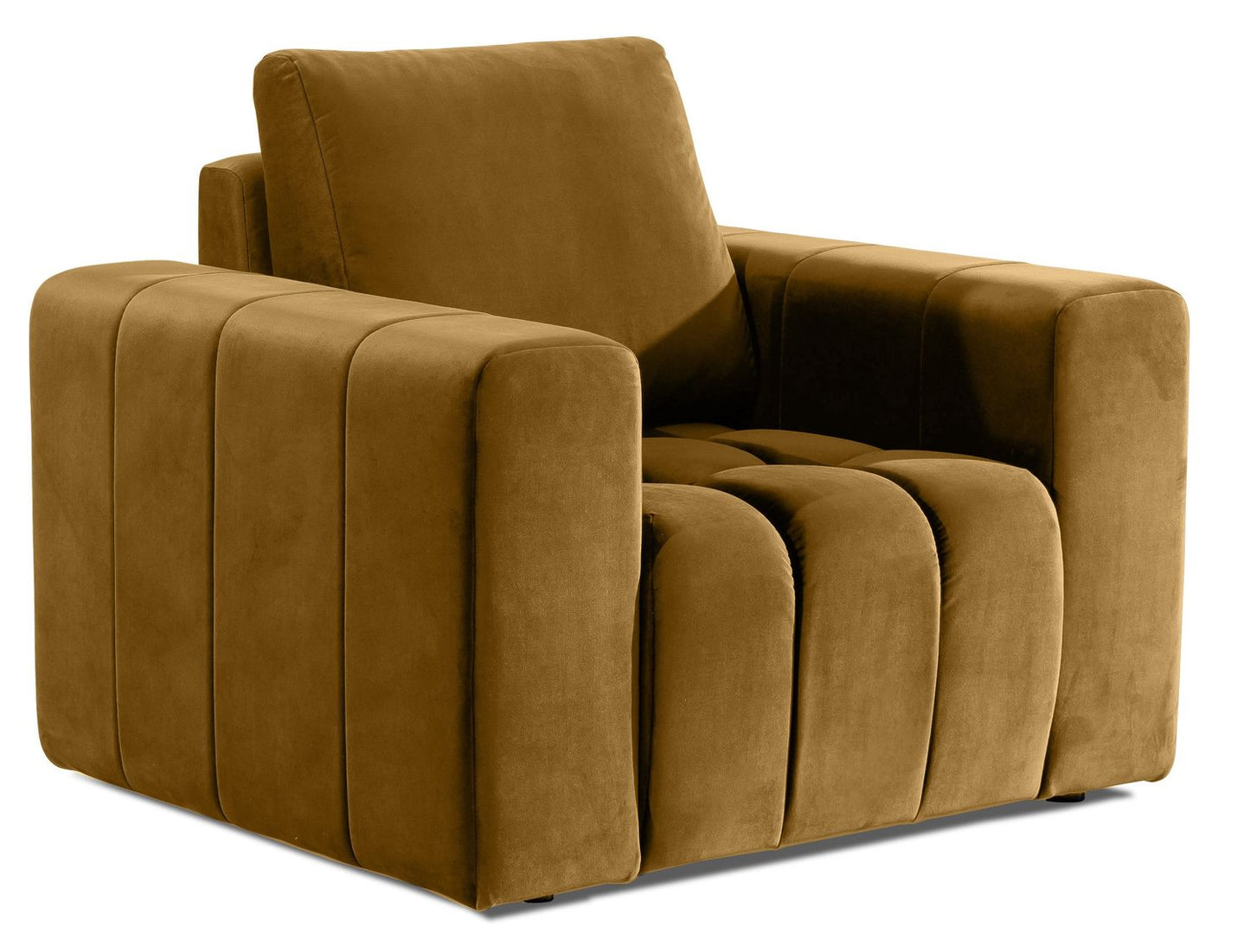 Lounge Chair Lazaro | size: Width: 108cm, Height: 85cm, Depth: 90cm | color: Yellow | image: 0 | variant: 1004355