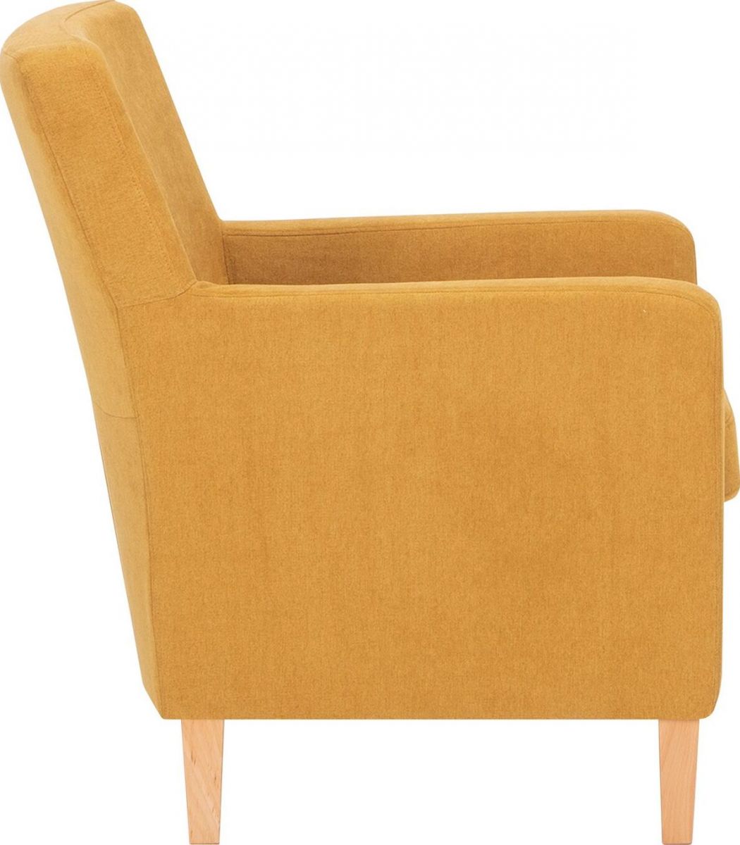 Lounge Chair Leene | size: Width: 68.5cm, Height: 84cm, Depth: 76cm | color: Yellow | image: 3 | variant: 1004860