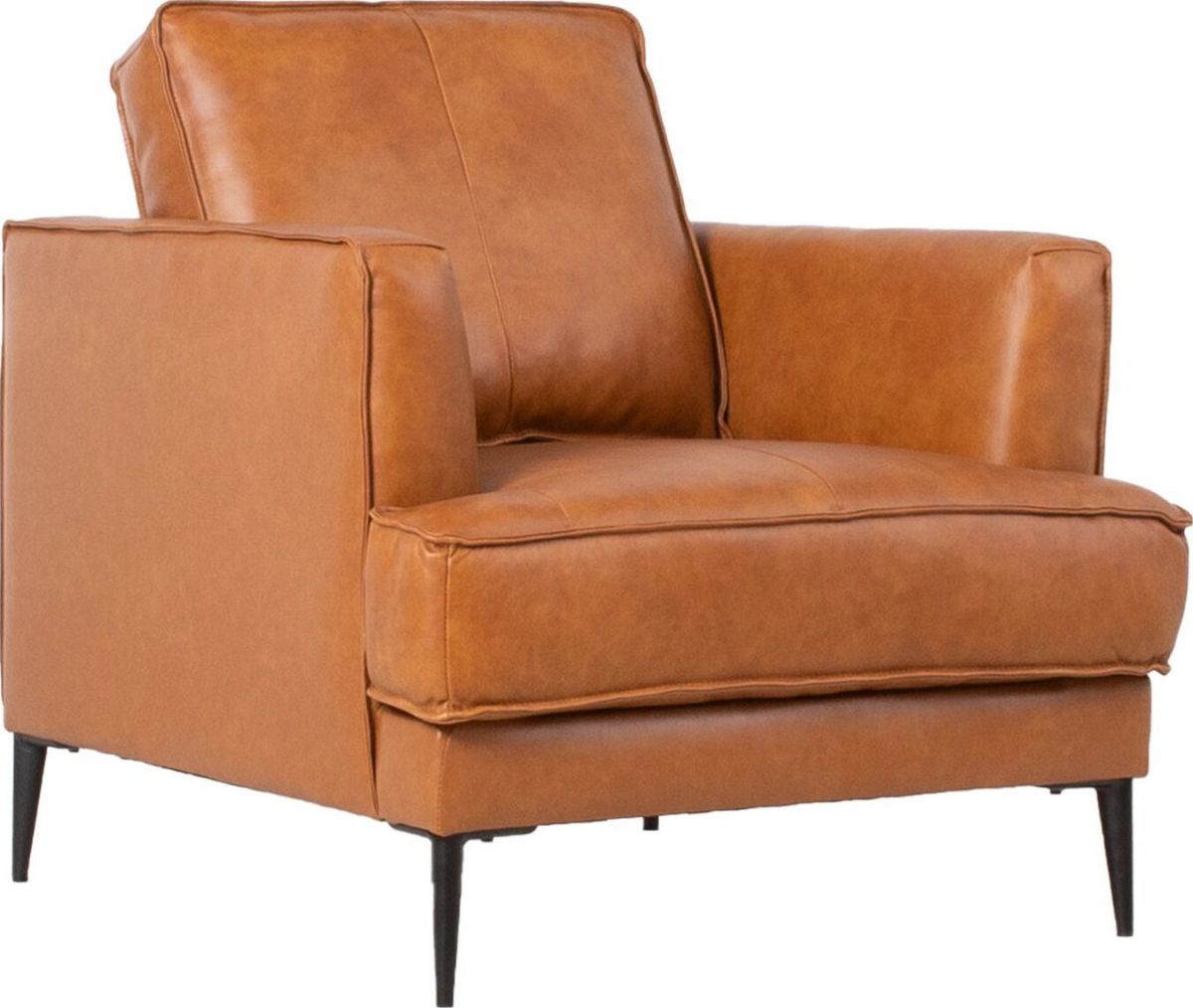 Lounge Chair Leo | size: Width: 80cm, Height: 85cm, Depth: 86cm | color: Brown | image: 1 | variant: 1011832