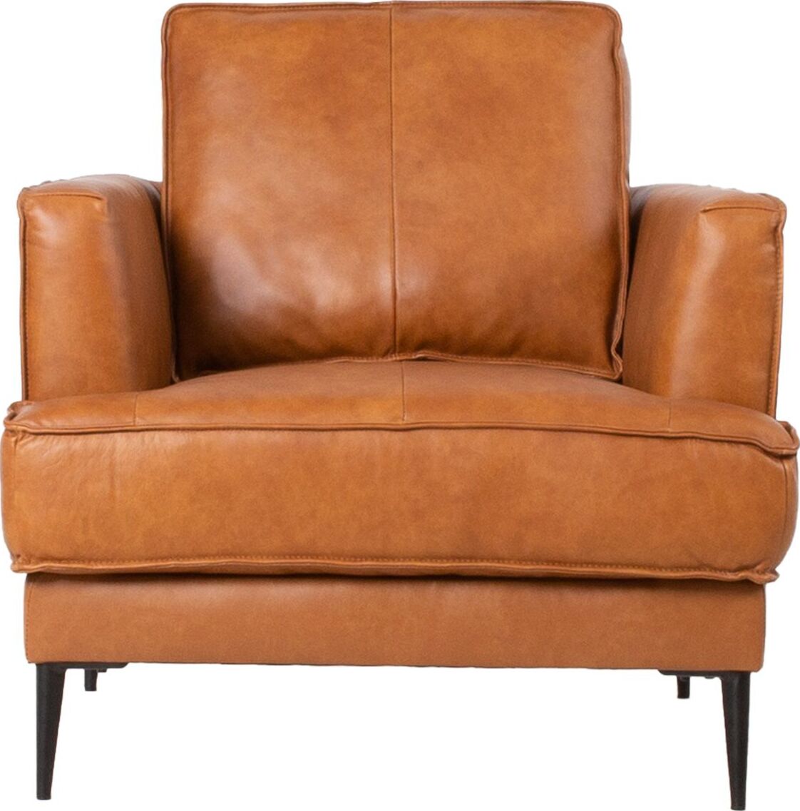 Lounge Chair Leo | size: Width: 80cm, Height: 85cm, Depth: 86cm | color: Brown | image: 2 | variant: 1011832