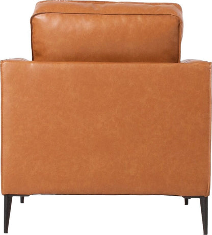 Lounge Chair Leo | size: Width: 80cm, Height: 85cm, Depth: 86cm | color: Brown | image: 4 | variant: 1011832