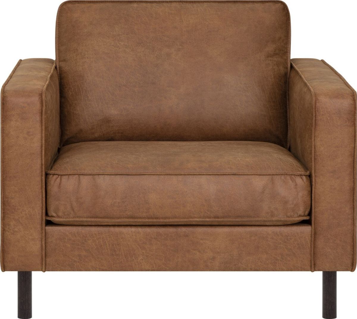 Lounge Chair Lucas | size: Width: 94cm, Height: 79cm, Depth: 90cm | color: Brown | image: 2 | variant: 1012484