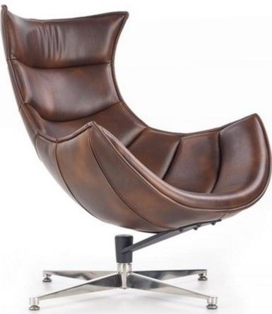 Lounge Chair Luxor | size: Width: 76cm, Height: 96cm, Depth: 84cm | color: Brown | image: 1 | variant: 1004666