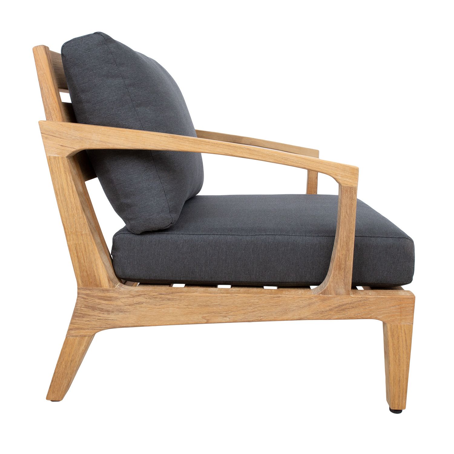 Lounge Chair Maldive | size: Width: 75cm, Height: 80cm, Depth: 90cm | color: Brown/Grey | image: 2 | variant: 1017817