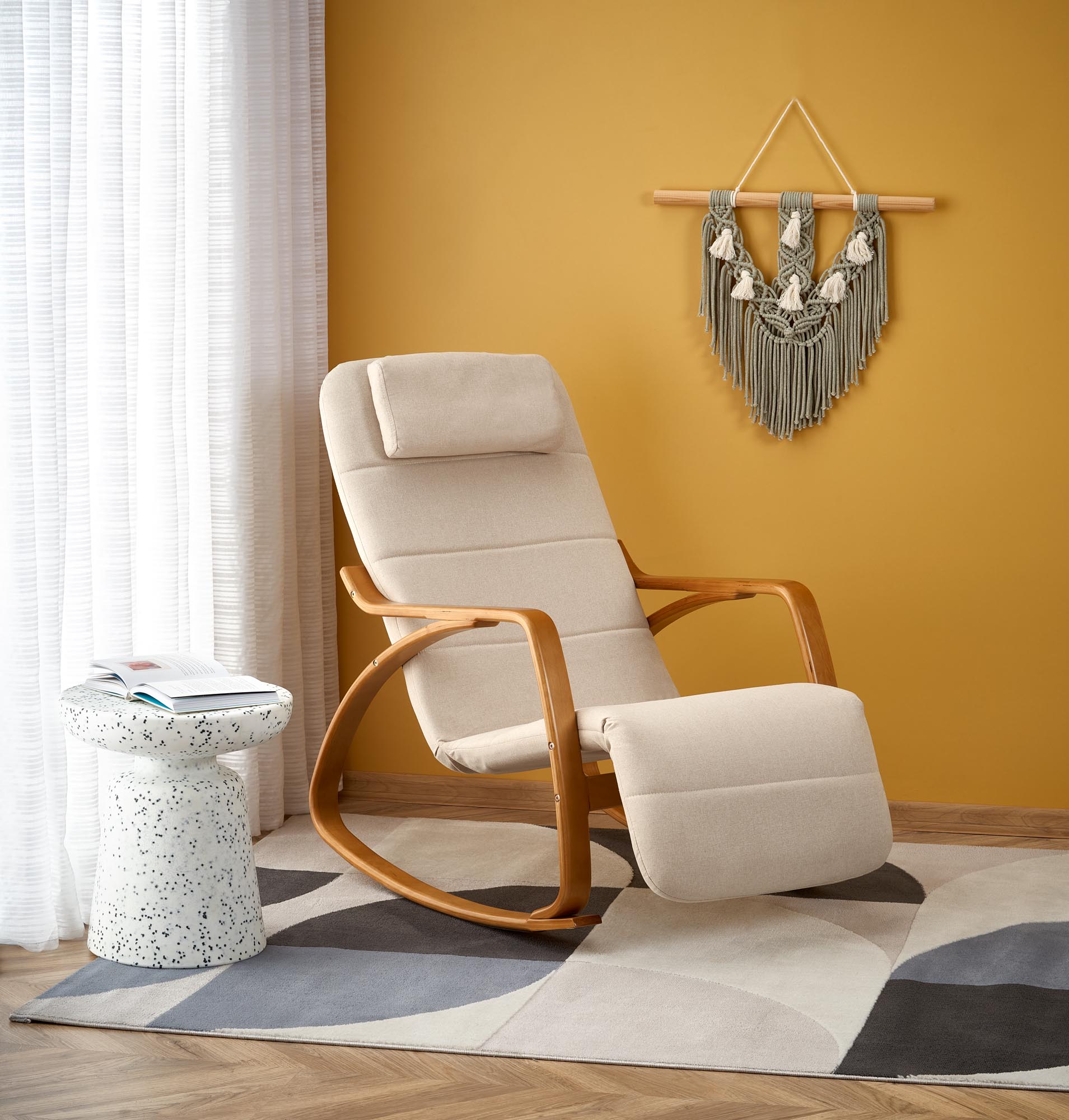 Lounge Chair Marsala | size: Width: 58cm, Height: 100cm, Depth: 93cm | color: Brown/Beige | image: 2 | variant: 1002807