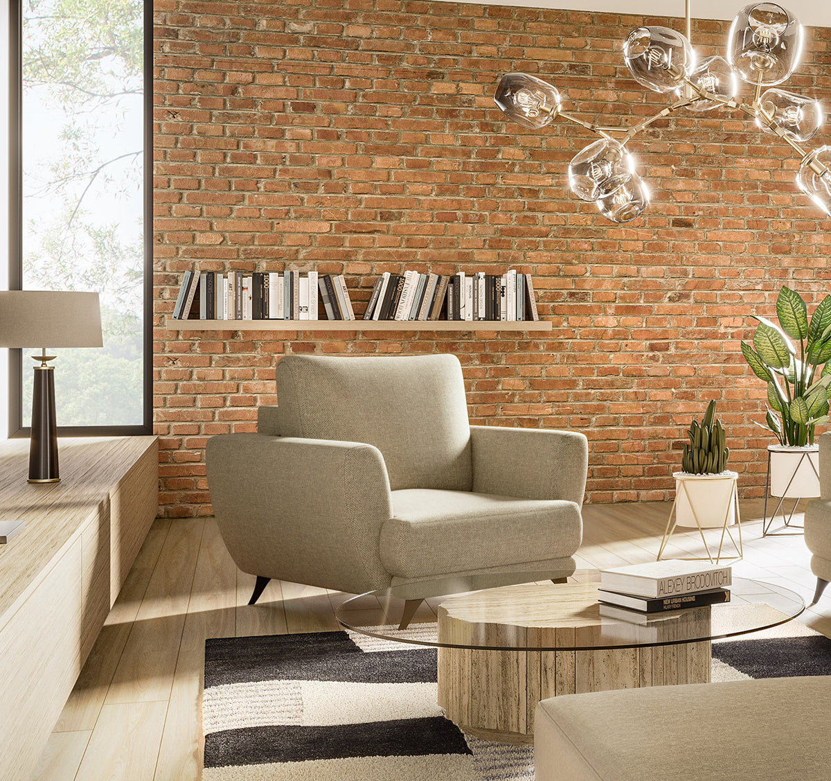 Lounge Chair Megis | size: Width: 102cm, Height: 87cm, Depth: 94cm | color: Vero | image: 1 | variant: 1004443