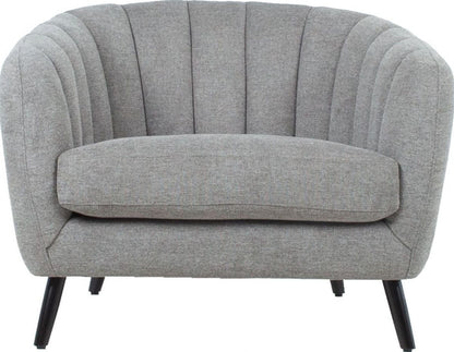 Lounge Chair Melody | size: Width: 100cm, Height: 76cm, Depth: 88cm | color: Gray | image: 2 | variant: 1004880