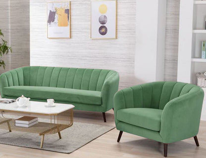 Lounge Chair Melody | size: Width: 100cm, Height: 76cm, Depth: 88cm | color: Green | image: 8 | variant: 1004883