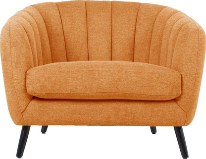 Lounge Chair Melody | size: Width: 100cm, Height: 76cm, Depth: 88cm | color: Orange | image: 2 | variant: 1004885