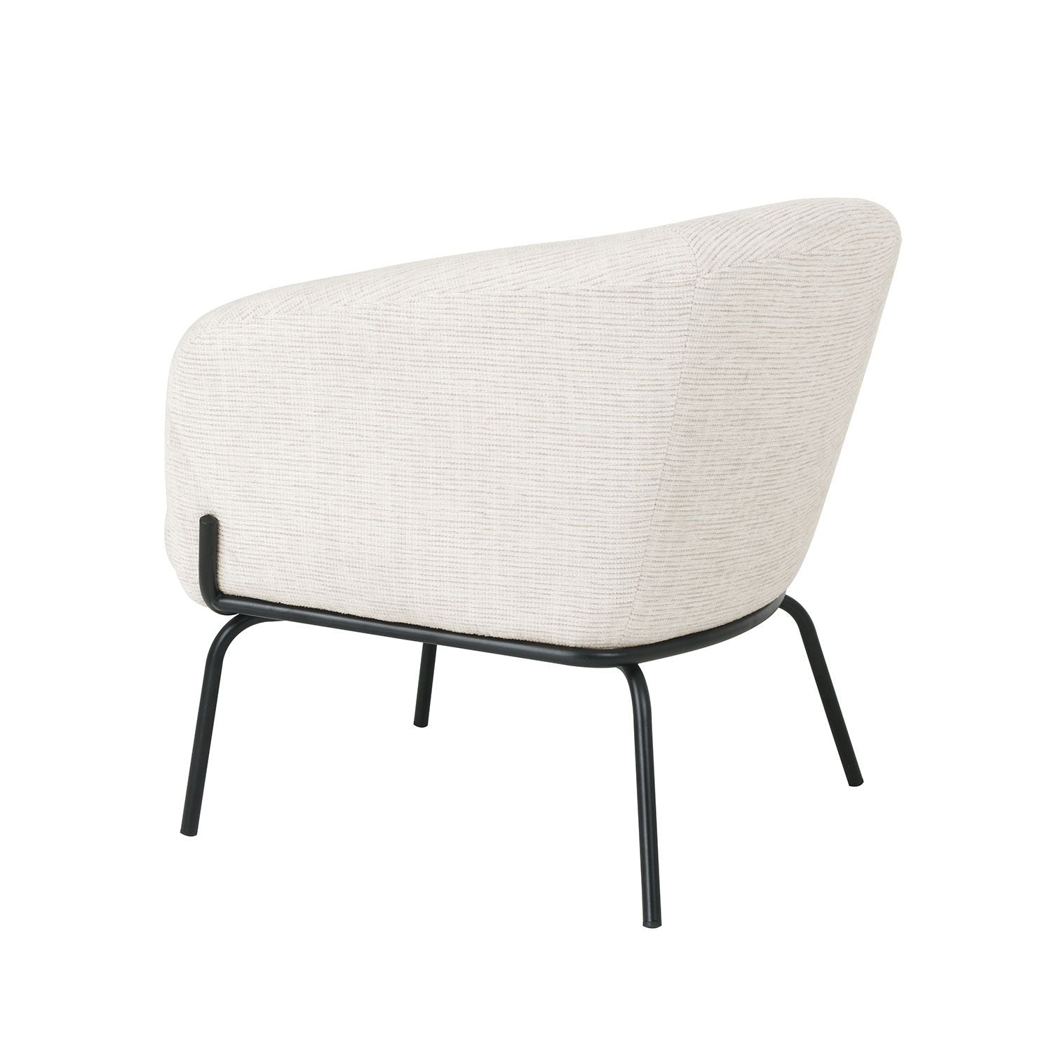 Lounge Chair Micky | size: Width: 77cm, Height: 72.5cm, Depth: 74cm | color: Beige | image: 3 | variant: 1004887