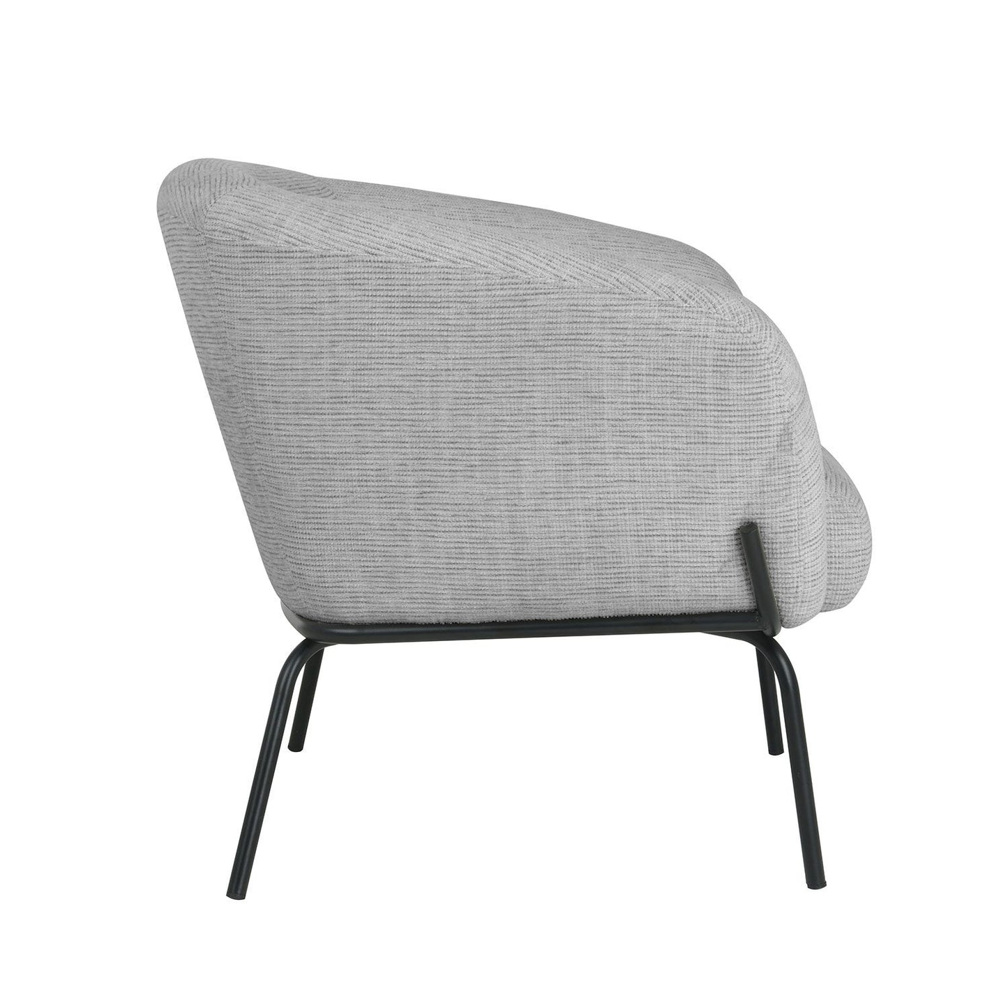 Lounge Chair Micky | size: Width: 77cm, Height: 72.5cm, Depth: 74cm | color: Gray | image: 2 | variant: 1004888