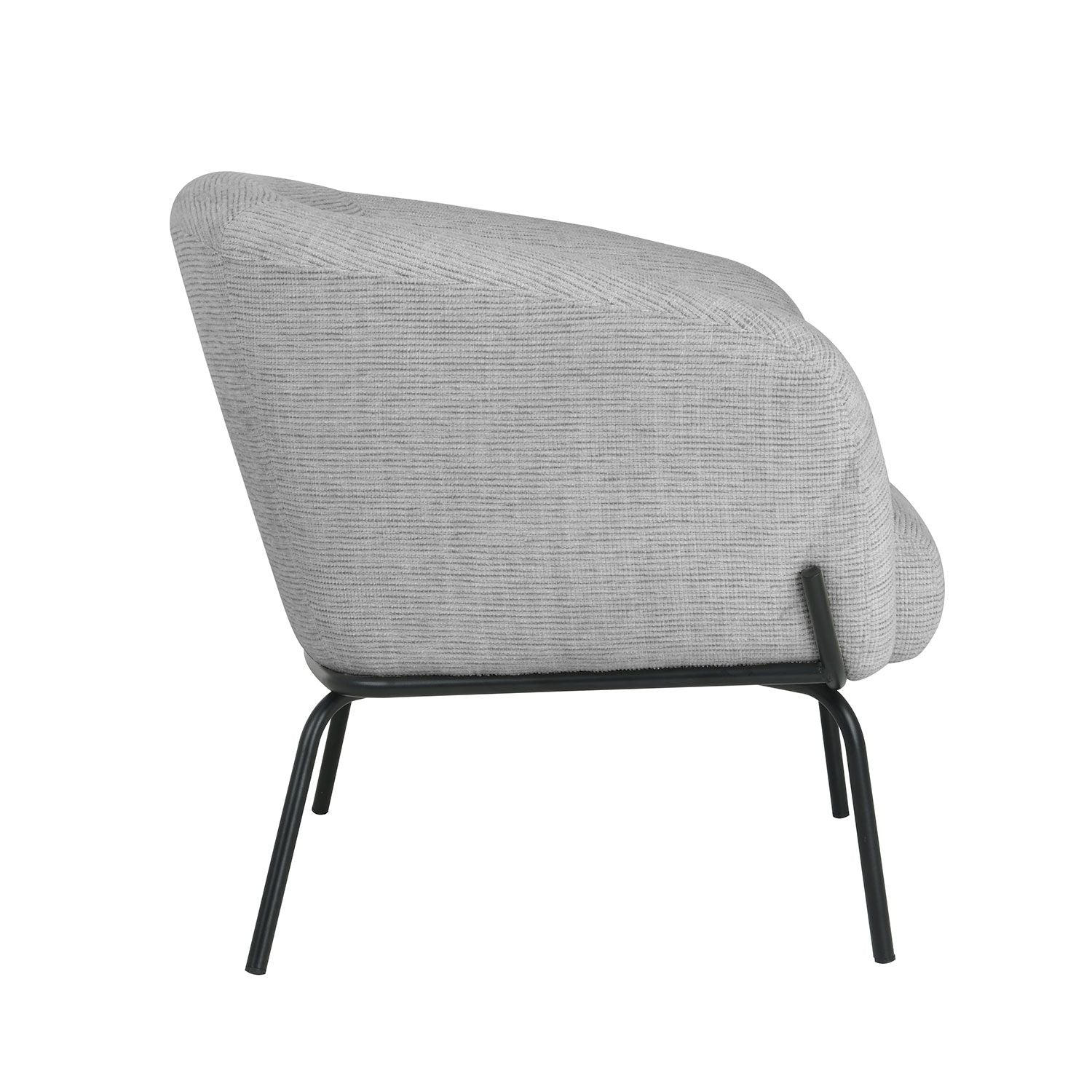 Lounge Chair Micky | size: Width: 77cm, Height: 72.5cm, Depth: 74cm | color: Gray | image: 2 | variant: 1004888