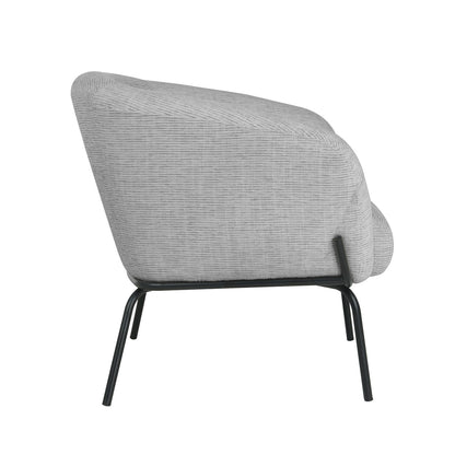 Lounge Chair Micky | size: Width: 77cm, Height: 72.5cm, Depth: 74cm | color: Gray | image: 2 | variant: 1004888