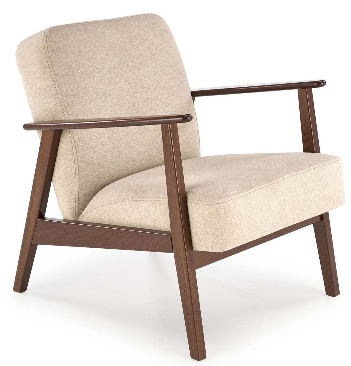 Lounge Chair Milano 1S | size: Width: 65cm, Height: 77cm, Depth: 77cm | color: Beige | image: 0 | variant: 1017821