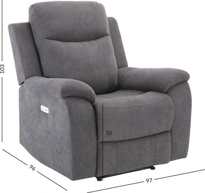 Lounge Chair Milo | size: Width: 97cm, Height: 103cm, Depth: 96cm | color: Gray | image: 5 | variant: 1004893