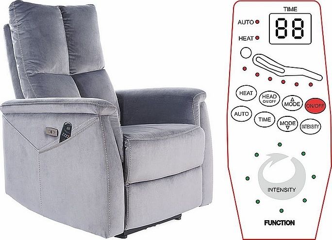 Lounge Chair Neptun | size: Width: 76cm, Height: 96cm, Depth: 94cm | color: Gray | image: 5 | variant: 1005034