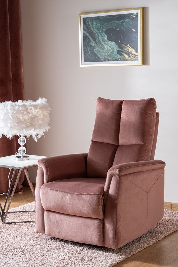 Lounge Chair Neptun | size: Width: 76cm, Height: 96cm, Depth: 94cm | color: Pink | image: 3 | variant: 1005035