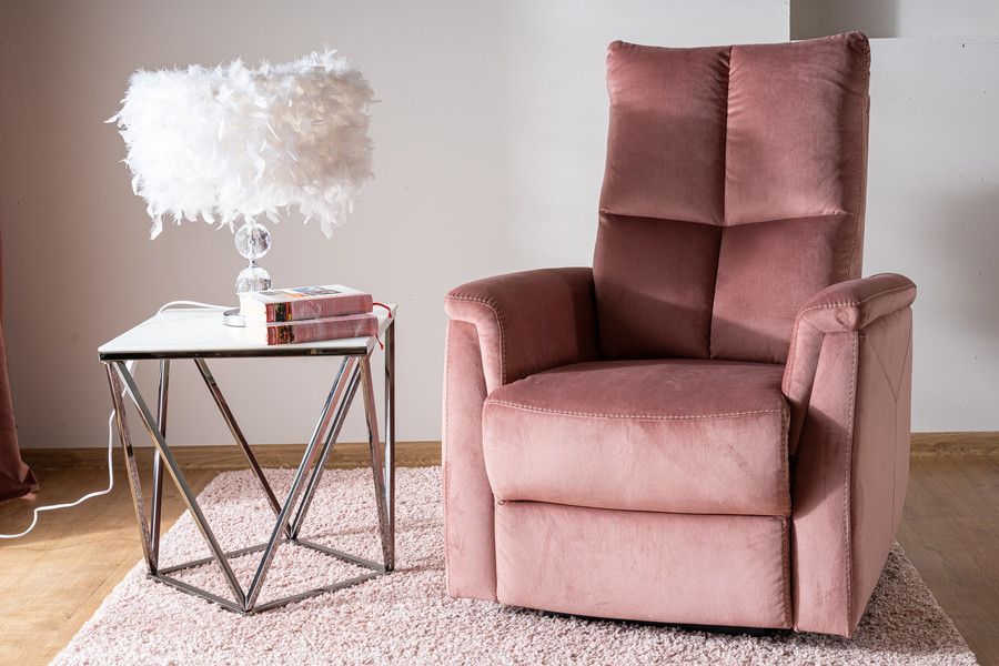 Lounge Chair Neptun | size: Width: 76cm, Height: 96cm, Depth: 94cm | color: Pink | image: 5 | variant: 1005035