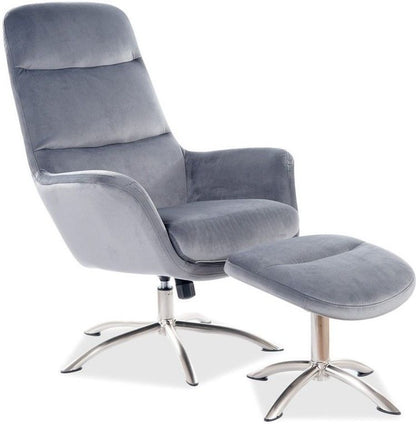 Lounge Chair Nixon | size: Width: 68cm, Height: 110cm, Depth: 73cm | color: Gray | image: 1 | variant: 1005041