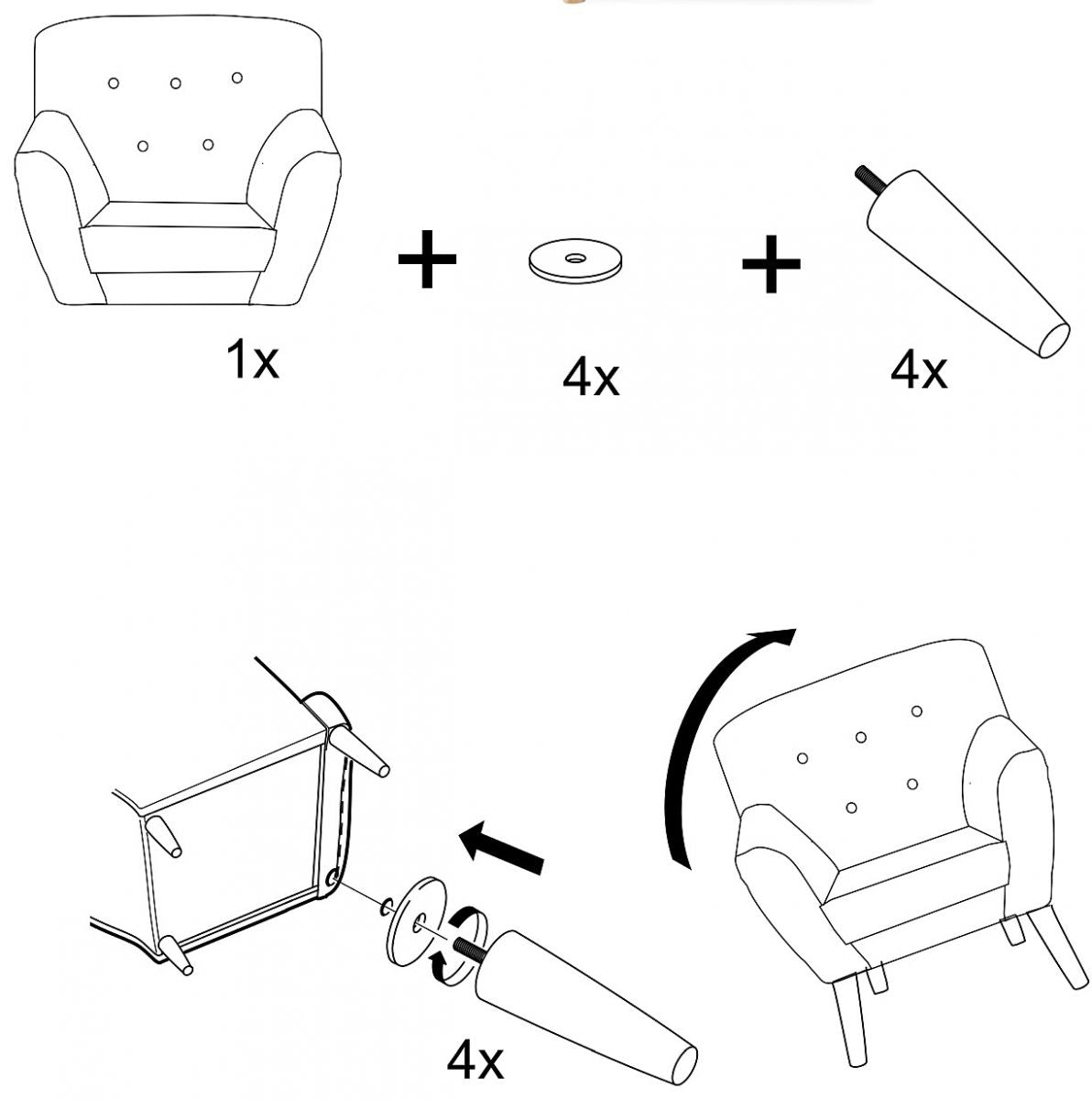 Lounge Chair Nordic 1 | size: Width: 76cm, Height: 90cm, Depth: 75cm | color: Blue | image: 3 | variant: 1005043