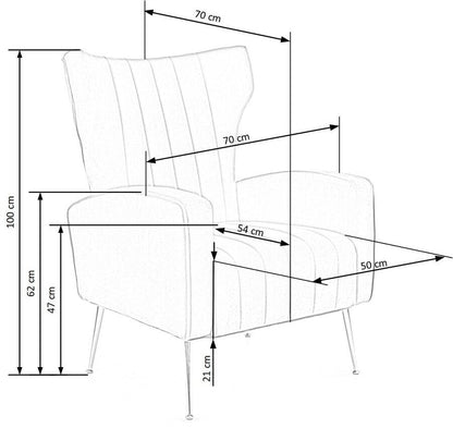 Lounge Chair Nuoro | size: Width: 70cm, Height: 100cm, Depth: 70cm | color: Green | image: 9 | variant: 1002847
