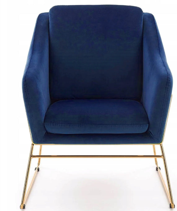 Lounge Chair Olbia | size: Width: 69cm, Height: 81cm, Depth: 76cm | color: Blue | image: 2 | variant: 1002831